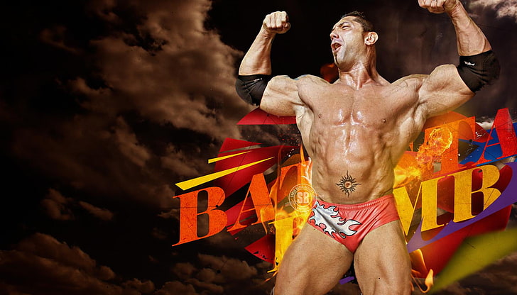 Dave Batista WWE, Dave Bautista, WWE, şampiyonu, batista ve güreşçi, HD masaüstü duvar kağıdı