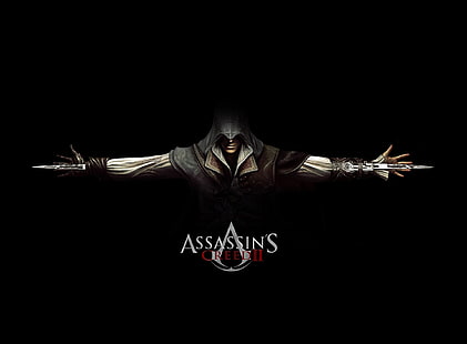 Assassin's Creed 2 Ezio Black, fondo de pantalla digital Assassin's Creed II, Juegos, Assassin's Creed, Black, assassin's creed 2, videojuego, videojuego de acción y aventura, ezio, Fondo de pantalla HD HD wallpaper