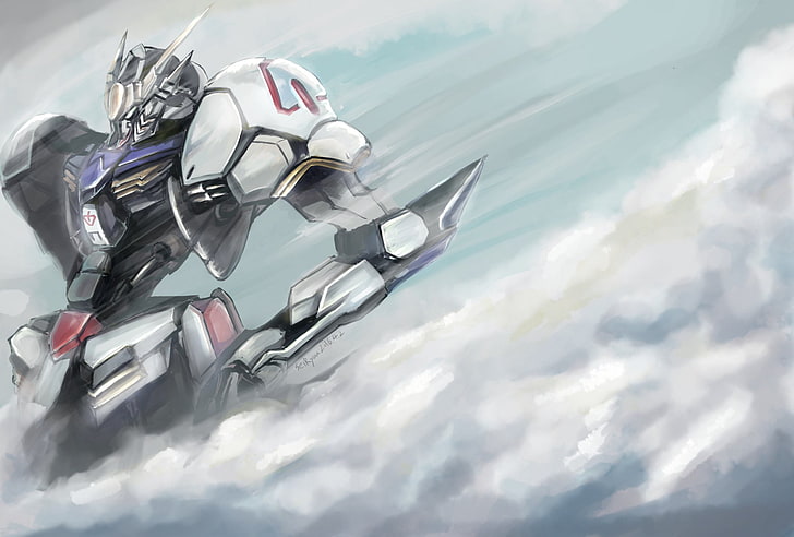 Anime, Mobile Suit Gundam: Orphelins au sang de fer, ASW-G-08 Gundam Barbatos, Fond d'écran HD