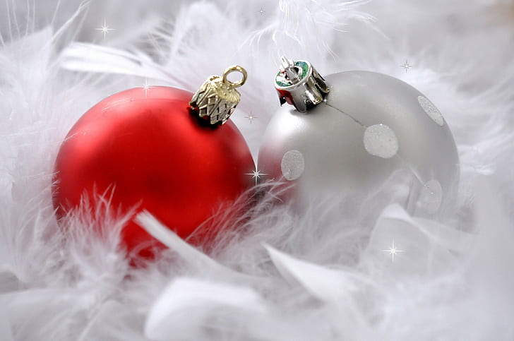 Ozdoba świąteczna, piłka, dekoracja, Nowy Rok, Boże Narodzenie, Tapety HD