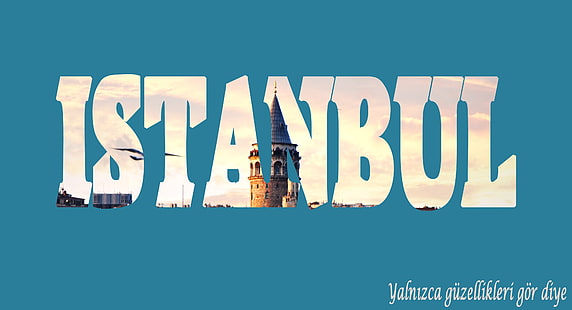 Art graphique d'Istanbul, Istanbul, Turquie, Galata Kulesi, Fond d'écran HD HD wallpaper