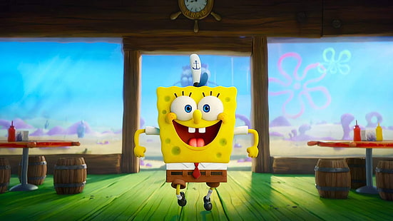 ภาพยนตร์, The SpongeBob Movie: Sponge on the Run, SpongeBob SquarePants, วอลล์เปเปอร์ HD HD wallpaper