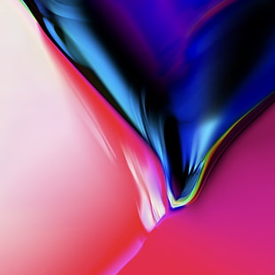 Kolorowy, czarny, iOS 11, iPhone X, iPhone 8, Stock, HD, Tapety HD HD wallpaper