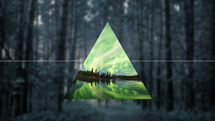 Триъгълник Абстрактно HD, абстрактно, дигитално / произведение на изкуството, триъгълник, HD тапет