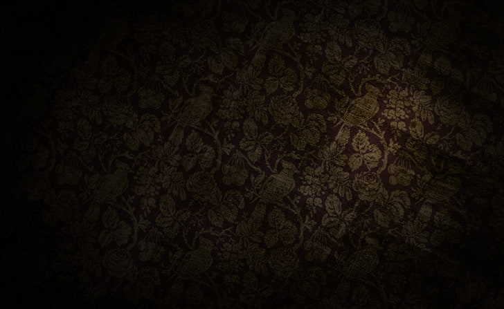 Old Dark Background, brown and red floral textile, Artistic, Grunge, Dark, Background, HD wallpaper