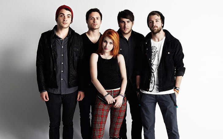 Hayley Williams and Paramore, paramore, beauty, boys, male, poster, HD wallpaper