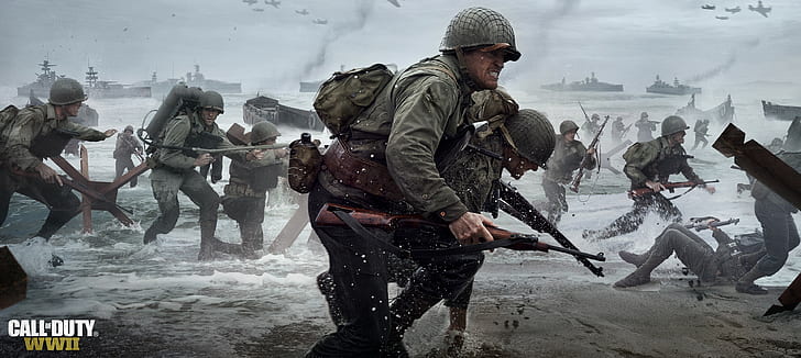 poster, 4k, E3 2017, immagine dello schermo, 5k, Call of Duty: WW2, Sfondo HD