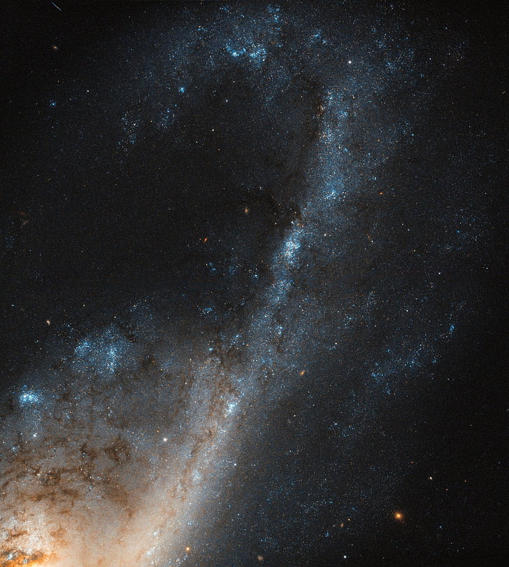 forza di esposizione fotografica della Via Lattea di notte, spazio, costellazioni, galassia, universo, NGC 4536, Sfondo HD, sfondo telefono