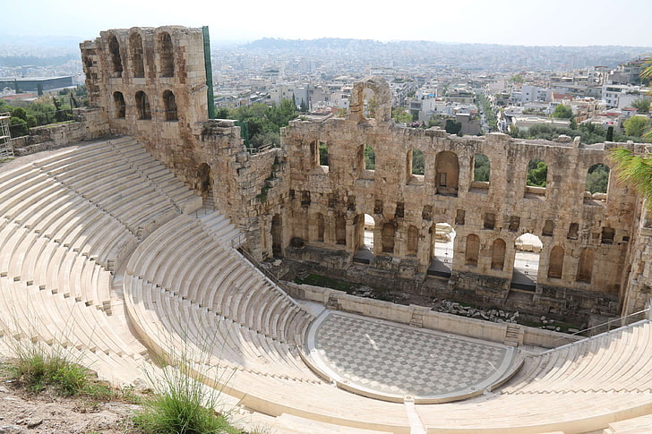 acropole, athènes acropole, ruines, Fond d'écran HD
