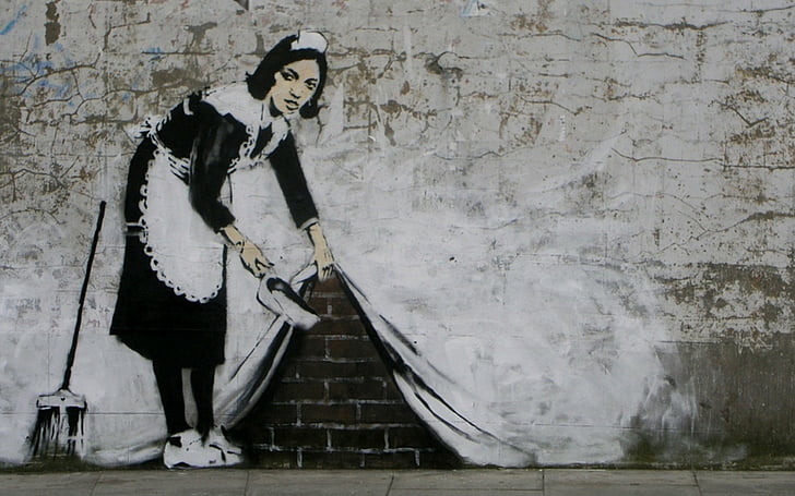Künstlerisch, Graffiti, Banksy, HD-Hintergrundbild