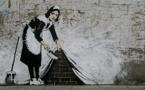 Artistic, Graffiti, Banksy, HD wallpaper HD wallpaper