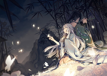 Onmyoji, Kaguyahime, Mannendake, Anime-Spiele, Anime, HD-Hintergrundbild HD wallpaper