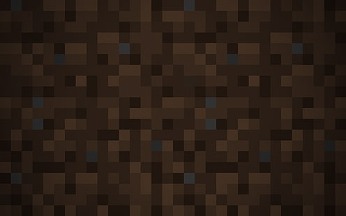 Minecraft dirt wallpaper, background, dirt, minecraft, minimalistic, pixelation, pixels, simple, HD wallpaper HD wallpaper
