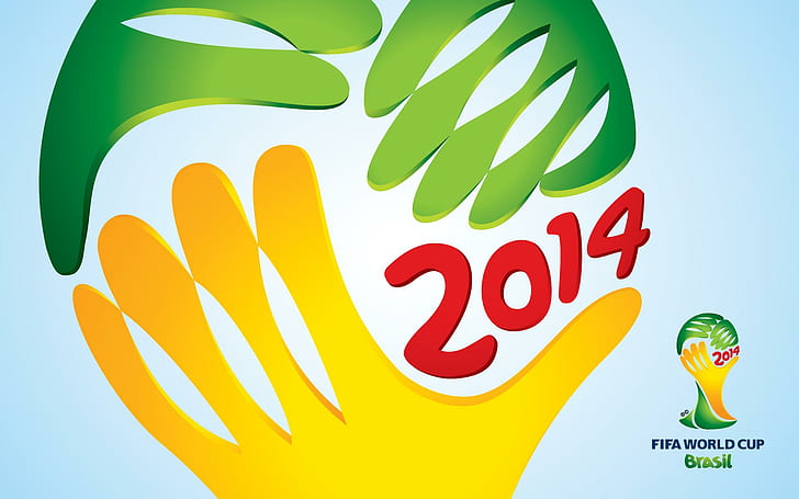 FIFAワールドカップブラジル2014、2014 FIFAワールドカップロゴ、FIFA、ワールドカップ、ブラジル2014、 HDデスクトップの壁紙