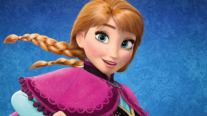 Disney Frozen Anna fond d'écran, Princess Anna, Frozen (film), films, Disney, films d'animation, Fond d'écran HD
