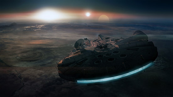 Millennium Falcon, Star Wars, Raumschiff, Filme, HD-Hintergrundbild HD wallpaper