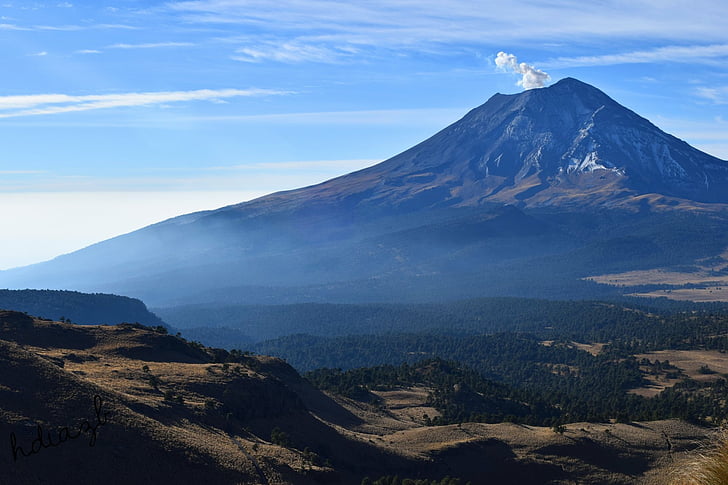 화산, Popocatépetl, 멕시코, 화산, HD 배경 화면