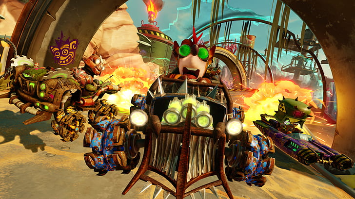 Videospiel, Crash-Team-Rennen, Crash-Team-Rennen Nitro Fueled, HD-Hintergrundbild