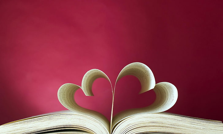 Cinta hati, 5K, Buku, Wallpaper HD