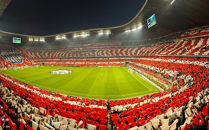 Bayern VS Lyon Stadium-Sports Poster HD Wallpaper, HD wallpaper