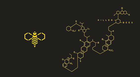 Killer Bees, ilustraciones de Killer Bees, juegos, póker, Fondo de pantalla HD HD wallpaper