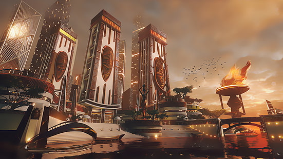 مستقبلية ، 4K ، مدينة أفريقية ، أبعد من الإنسان، خلفية HD HD wallpaper