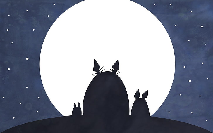 Min granne Totoro, Studio Ghibli, anime, HD tapet