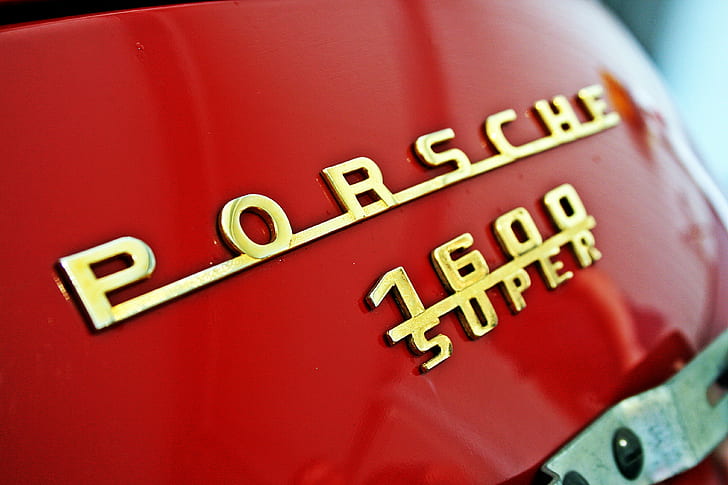 Porsche, mobil merah, Wallpaper HD