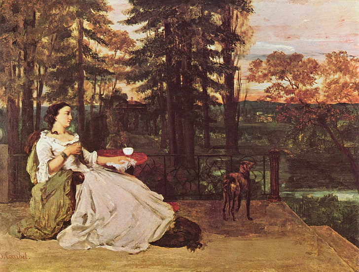 Gustave Courbet, classic art, HD wallpaper