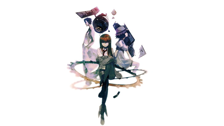 wallpaper karakter anime wanita, Steins; Gate, Makise Kurisu, Wallpaper HD