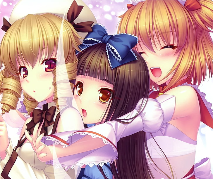 Anime, Touhou, Luna Child, Star Sapphire, Sunny Milk, HD wallpaper