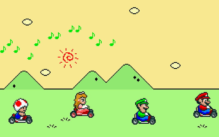 Mario, Super Mario Kart, HD-Hintergrundbild