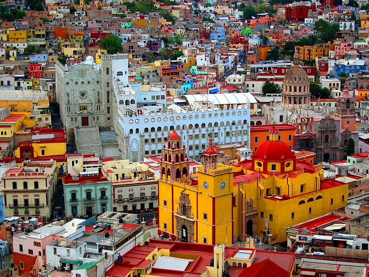 Towns, San Miguel de Allende, Colors, House, Mexico, Town, HD wallpaper
