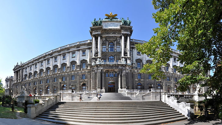 Hofburg, Áustria, Palácio, Viena, Edifício, HD papel de parede