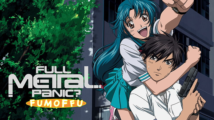 Anime, Panique Full Metal !, Kaname Chidori, Sousuke Sagara, Fond d'écran HD