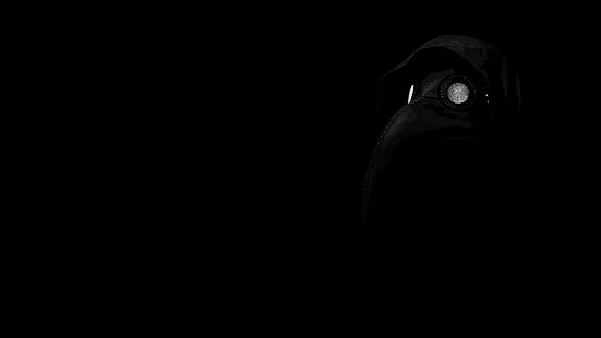 schwarz, dunkel, maske, pest arzt, HD-Hintergrundbild HD wallpaper