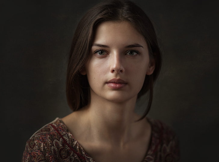 Dmitry Butvilovsky, kvinnor, modell, ansikte, porträtt, HD tapet