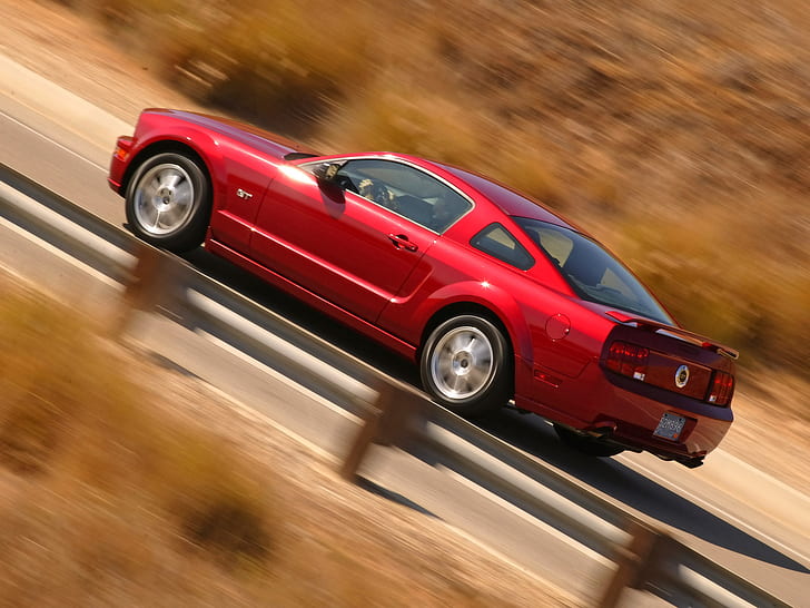 포드 Iacocca Silver 45th Anniversary Mustang, 2005 포드 머스탱 GT, 자동차, HD 배경 화면