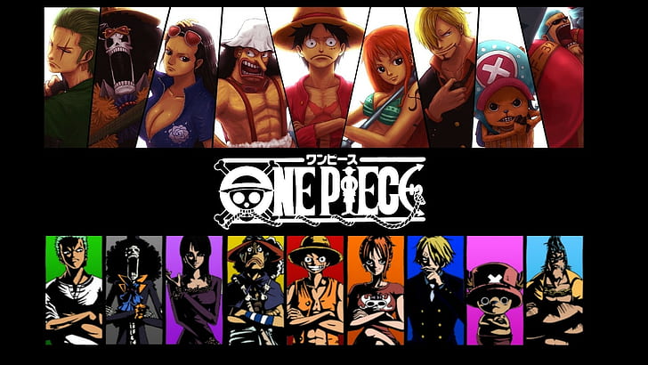 Sanji, Affe D. Ruffy, Lysop, Tony Chopper, Bach, Nami, Nico Robin, Roronoa Zoro, One Piece, HD-Hintergrundbild