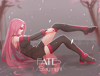 Fate / Stay Night, 애니메이션 소녀, 라이더 (Fate / Stay Night), 허벅지 최고, HD 배경 화면 HD wallpaper