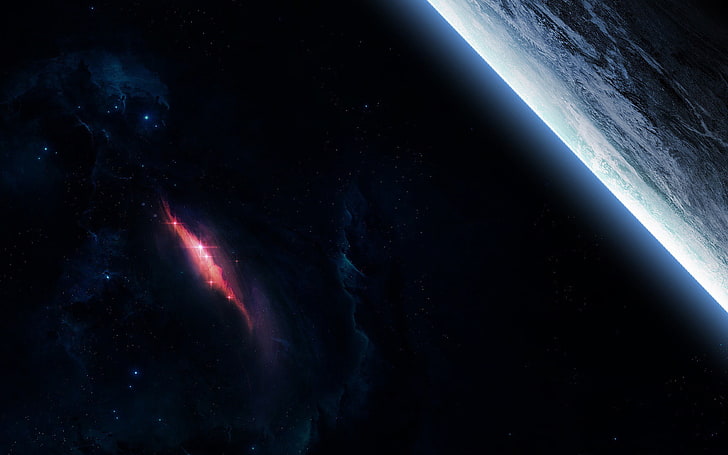 Nebula Space Planet-Universe HD Wallpaper jauh, Wallpaper HD
