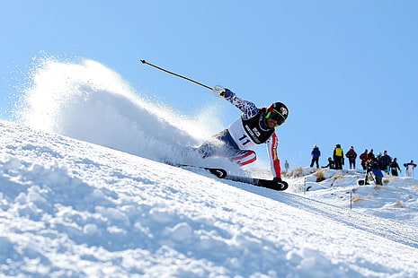 snow, Olympics, skier, skiing, Sochi 2014, winter Olympic games, Athlete, HD wallpaper HD wallpaper