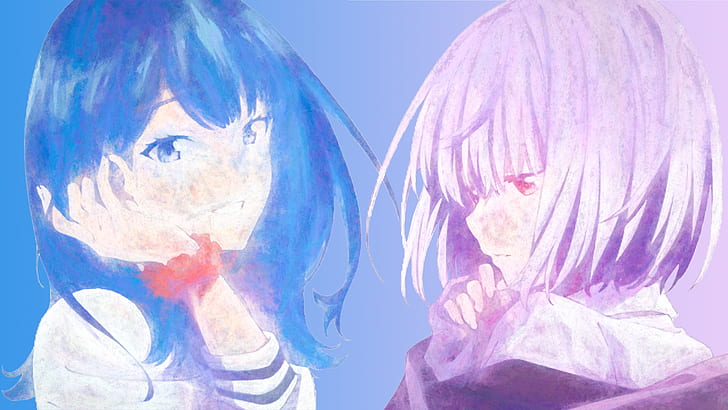 Anime, SSSS.Gridman, Akane Shinjou, Rikka Takarada, Wallpaper HD