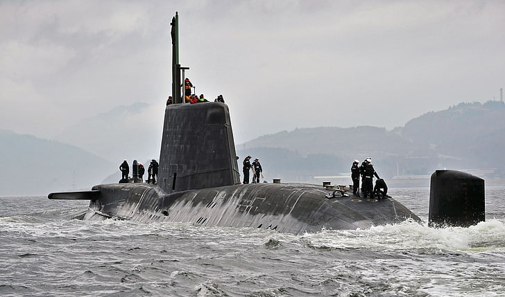 submarine, Royal Navy, Astute-class submarine, military, vehicle, HD wallpaper