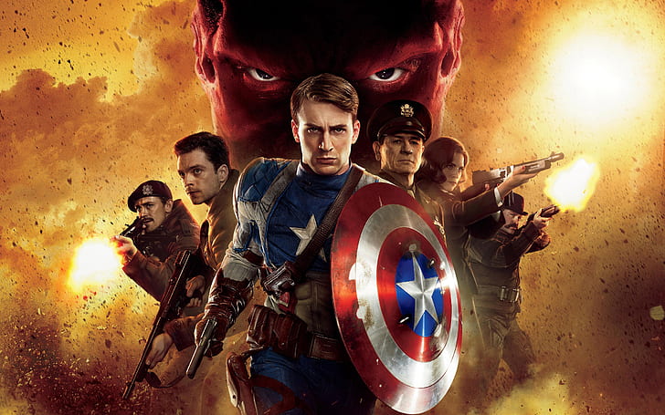 2011 Captain America First Avenger, zuerst, 2011, Amerika, Kapitän, Rächer, HD-Hintergrundbild