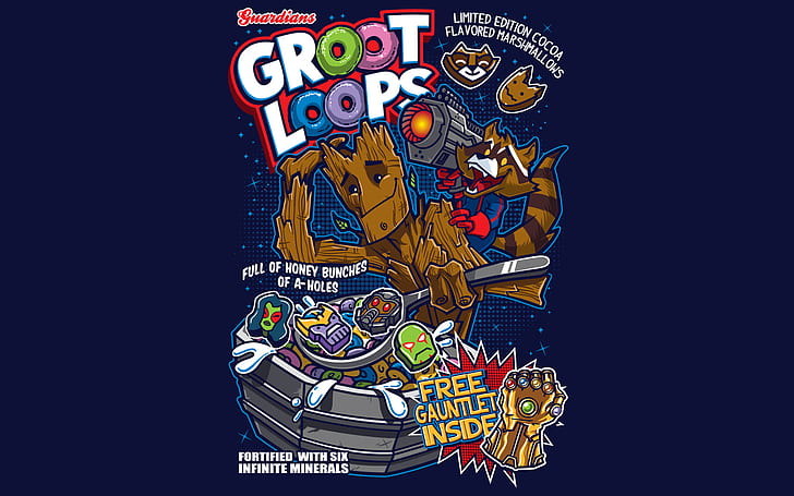Groot, Strażnicy Galaktyki, Marvel Comics, Tapety HD