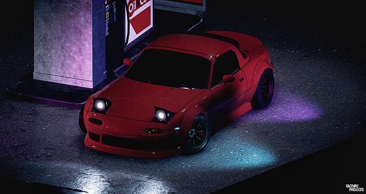 Mazda MX-5, Mazda, red, red cars, NFS 2015, Need for Speed, HD wallpaper