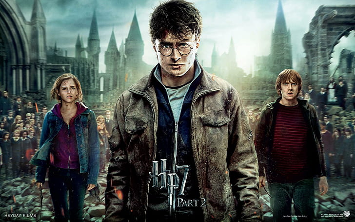 Harry Potter dan The Deathly Hallows Part 2, harry, potter, deathly, hallows, sebagian, film, Wallpaper HD