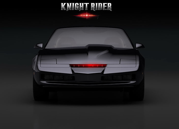 K.I.T.T., Knight Rider, Lights, Pontiac, Simple Background, TV, HD тапет