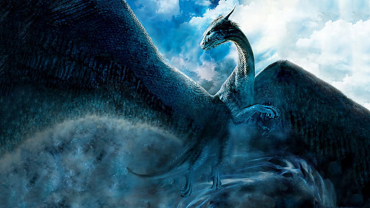 Dragon Saphira Eragon HD, แฟนตาซี, มังกร, เอรากอน, ซาฟิร่า, วอลล์เปเปอร์ HD